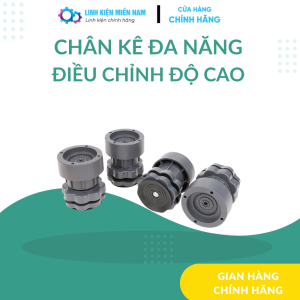 [HÀNG CÓ SẴN] Chân Kê Máy Giặt Tủ Lạnh Tăng Giảm Chiều Cao Chất Liệu Nhựa & Cao Su Chống Rung Hiệu Quả
