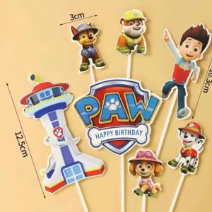 PAW Patrol Dog Team 7 Cái/bộ Trang Trí Bánh Bộ Tượng Nhỏ Trang Trí Sinh Nhật Bé Trai Đồ Dùng Tiệc Sinh Nhật Rick Play Toy Leader PVC Hình Hoạt Hình