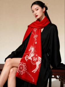 BAILISI | Customized Embroidery Logo Warm Scarf
