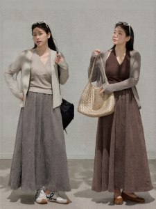 JULULOOK | Bộ Đồ Cổ V Áo Dây và Áo Kẻ Sọc Ngắn