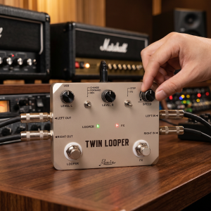 Rowin | Pedal Hiệu Ứng Guitar Điện Rowin Twin Looper 11 Loại Loop Station Ghi Âm 10 Phút True Bypass Đa Hiệu Ứng Điều Khiển Bằng Núm Vặn & Bàn Đạp