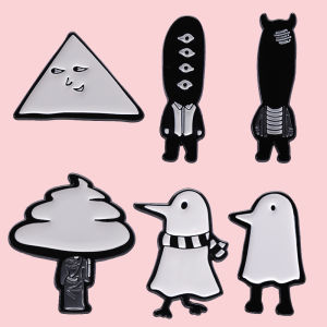 Funny Goodnight Punpun Brooches Oyasumi Punpun Enamel Pin Lapel Brooch Metal Badge Cartoon Jewelry Accessary Gift for Friends