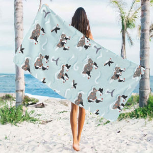Arctic Puffin Coast Beach Towels Ultra Lightweight Quick Drying Super Absorbent Summer Essential Fast-Drying Towel for Beach