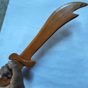 Pedang Zulfikar Kayu Jati Alat Peraga Latihan Silat Beladiri/Pedang Mainan/Pedang Tradisional/Pedang Pusaka/Pedang Pentas Seni/