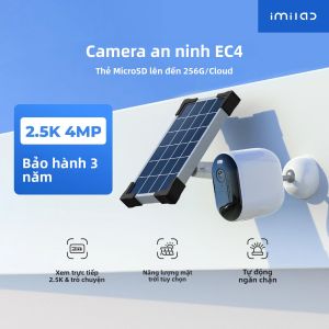 Camera Không Dây IMILAB EC4 2.5K HD IP WiFi Camera Giám Sát Ngoài Trời Chạy Bằng Năng Lượng Mặt Trời Giám Sát Camera Quan Sát An Ninh Thông Minh Với Độ Phân Giải 2.5K