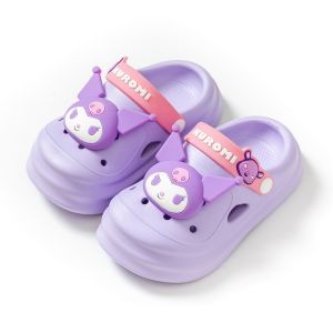 Childrens Anti-Slip Sandals Cute Kitty Cat Design Summer New Style Garden Beach Slippers Soft EVA Material Comfortable Cotton