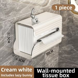 Wall-mounted Drill-free Waterproof Tissue Box