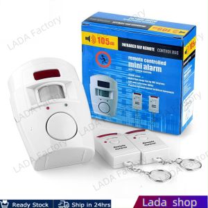 PIR Infrared Motion Detector Alarm Unit with 2 Remote Controller Home Safety System