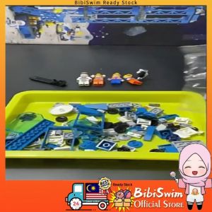 BIBISWIM Building Blocks Space Station Rocket Aircraft Spaceship Toys For Kids | Blok Mainan Roket