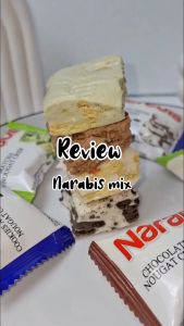 Naraya Narabis Nougat Crisp 200gr Jumbo Chocolate Assortment Cookies Strawberry Matcha Halal