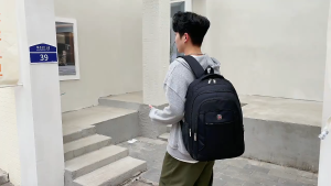 Mens Large-Capacity Waterproof Backpack for Travel Business and School by [Brand]