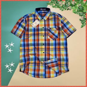 [Cao Cấp] Áo Sơ Mi Bé Trai Size Đại 45kg-57kg Chất Cotton Mềm Mại Hút Mồ Hôi.1597