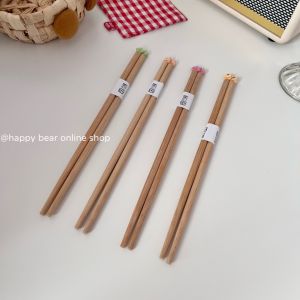 Bộ 2 Đôi Thìa Tre Hoạt Hình 3D Dễ Thương Phong Cách Hàn Quốc Dùng Trong Gia Đình Giá Trị Thẩm Mỹ Cao Phù Hợp Với Mọi Món Ăn