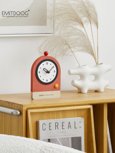 Creative Desktop Clocks Bedroom Living Room Entrance Decorative Wood Material Half Handmade Process Home Decoration Accessories