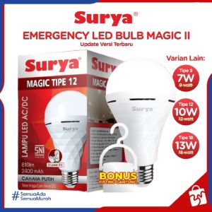 Lampu Led Emergency Otomatis Nyala Mati Lampu Surya Magic LED TIPE 18 12 9