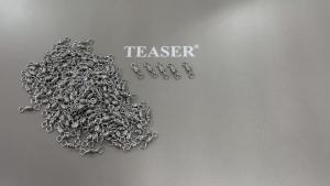 TEASER WYJ001 10 Chiếc Đầu Nối Mồi Câu Cá Bằng Thép Không Gỉ Xoay Được Trong Nước Mặn 1 # -8 # Khóa Xoay Thùng Câu Cá