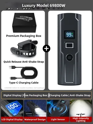 Smiling Shark | Ultra Bright Long Battery Life Bike Light