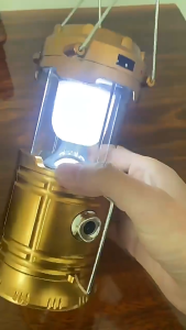 Solar powered flashlightportable retractable camping tent lightsflame effect lamp lanternrechargeable flashlightemergency lightsindoor/outdoorBINLU