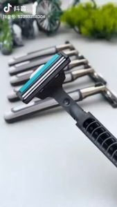 Shaving Razors for men 2 Layers 3pcs Shaving Machine Safety Razor Blades Manul Shaving Face Care