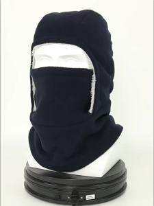 Autumn Winter Outdoor Cold Proof Fleece Integrated Pullover Hat Men Women Windproof Neck Protection Warm Fleece Cap Thermal Ski