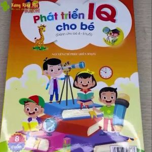 Combo 8Cuốn Phát Triển IQ Cho Bé4-5Tuổi. Trò Chơi cho bé phát triển trí não Xương Rồng Nhỏ