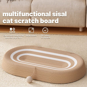 Sisal Handwoven Cat Scratching Board Cat Scratcher Pad Couch for Indoor Cat Corrugated Pet Bed Nest Cat Claw Basin