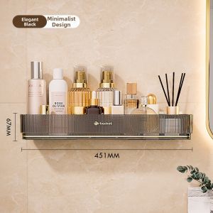 SHUQUE | Luxury No-Drill Wall Mounted Bathroom Shelf