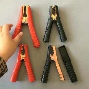 2pcs Copper-Plated Cable Alligator Clips 100A/300A Car Battery Clamps Crocodile Clip