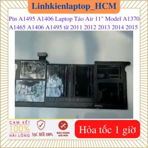 Pin T.áo A.i.r 11" Model A1495 A1406 A1370 A1465 late 2010 2011 2012 2013 2014 2015 - Pin A1495 A1406