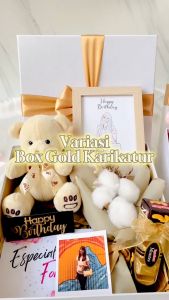 Kado Ulang Tahun / Kado Valentine / Kado Ultah Karikatur Custom Illustration / Kado Anniversary / Kado Ultah / Hadiah Ultah / Hampers