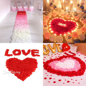 (100PCS) ROSE PETAL Wedding Valentine Birthday Party Decoration Fake Flower Artificial Kelopak Bunga