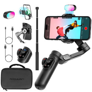 Gimbal Chống Rung Cầm Tay 3 Trục AOCHUAN Smart XPro Dành Cho Điện Thoại Thông Minh iPhone & Android Với Chức Năng Chụp Ảnh Tự Động Bằng Bluetooth Và Nhận Diện Khuôn Mặt
