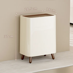YINSHANG | Elegant Flat Long Trash Can with Lid