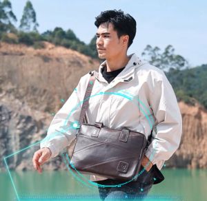 BULLCAPTAIN briefcase mens leather business handbag shoulder messenger bag casual 15 inch computer bag