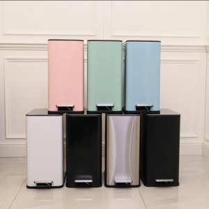 10L Living Room and Kitchen stainless Narrow trash can Bin with foot pedal For Home Foot Narrow Gap garbage bin