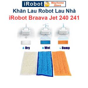 Khăn Lau Robot Lau Nhà iRobot Braava Jet 240 241. Khăn Lau Khô Khăn Lau Ướt Khăn Lau Ẩm iRobot Braava Jet 240 241///