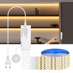 Double Layer FPCB LED Strip Lights 12V Penetrable Wood Touch Sensor Switch DIY Dimmable Shelves Liquor Cabinet Backlight Lamp