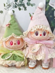 First Second Generation Laubub Dolls Party Series Fairy Costume Blind Box Cotton Dolls Plush Toys Girls Style Collectibles