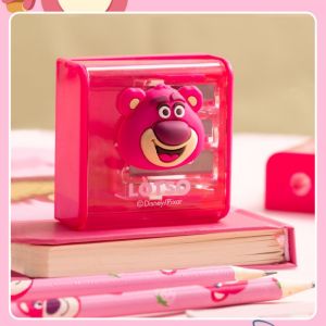 Disney Lilo & Stitch Angel Pencil Sharpener Creative Portable Manual PVC School Supplies Kids Craft Fun Study Tool Gift