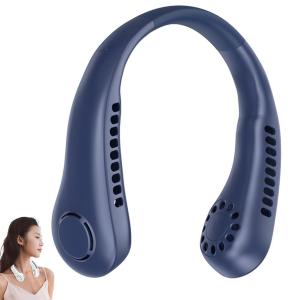 Quạt Mini Gắn Cổ Có Thể Sạc Lại Máy Làm Mát Không Khí Di Động Không Cánh 3 Tốc Độ Cài Đặt Cho Các Hoạt Động Thể Thao Ngoài Trời Vào Mùa Hè