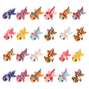 24/12Pcs Plastic 3D Printed Axolotl Figure Flexible Joint Mini Sensory Axolotl Toy Add Fun 3D Printed Animal Toy for Children