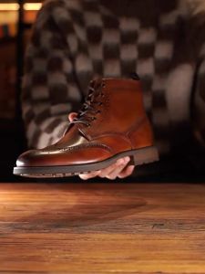 Giày Boots Phong Cách Anh Cổ Điển Ấm Áp