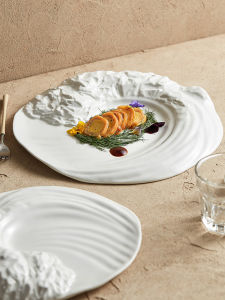 YOGEHOME | Irregular Shaped Ceramic Plates For Western Dishes
