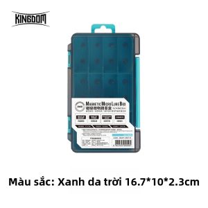 Kingdom | Vương Quốc Hộp Đựng Mồi Câu Cá Di Động Từ Tính Dụ Móc Tổ Chức DIY Không Gian Giải Quyết Ốp Lưng Xanh Dương/Xanh Lá Dụng Cụ Câu Cá Phụ Kiện