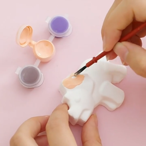 Bunda Choice-M385 DIY Set Mainan Edukasi Anak Alat Lukis Patung Mini Gypsum Karakter Animasi