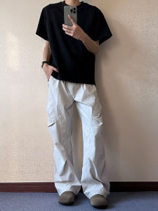 Quần Dài Công Sở Phong Cách Mỹ Cho Nam Mùa Hè Mỏng Nhanh Khô Chống Thấm Nước Chống Gió Quần Dài Thường Ngày Cleanfit Quần Áo Bảo Hộ Lao Động