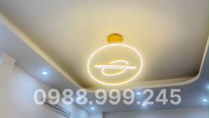 Đèn thả trầnđèn thả led 3 vòng trang trí G4 có điều khiển từ xa 3 chế độ sáng decor phòng kháchkhách sạnnhà hàngspa