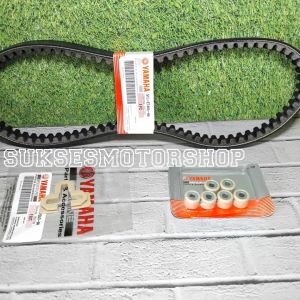 vbelt vanbelt venbelt only + roller set dan slider motor yamaha mio lama mio sporty smile garnis mio soul karbu fino karbu dan nouvo