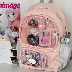Sweet School Style Double Shoulder Backpack for Junior High School Girls Star Chaser Anime Character Design Ins Popular Bag