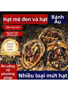 Bánh Mì Sáng Bổ Dưỡng Từ Lúa Mỳ Toàn Phần Hạt Vừng Đen và Ngũ Cốc